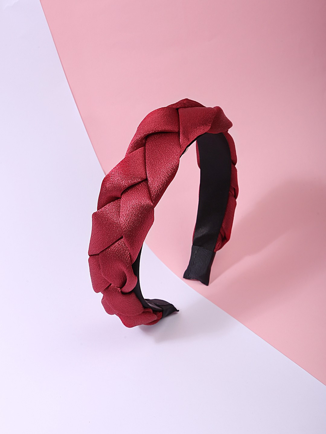 red braided hair band