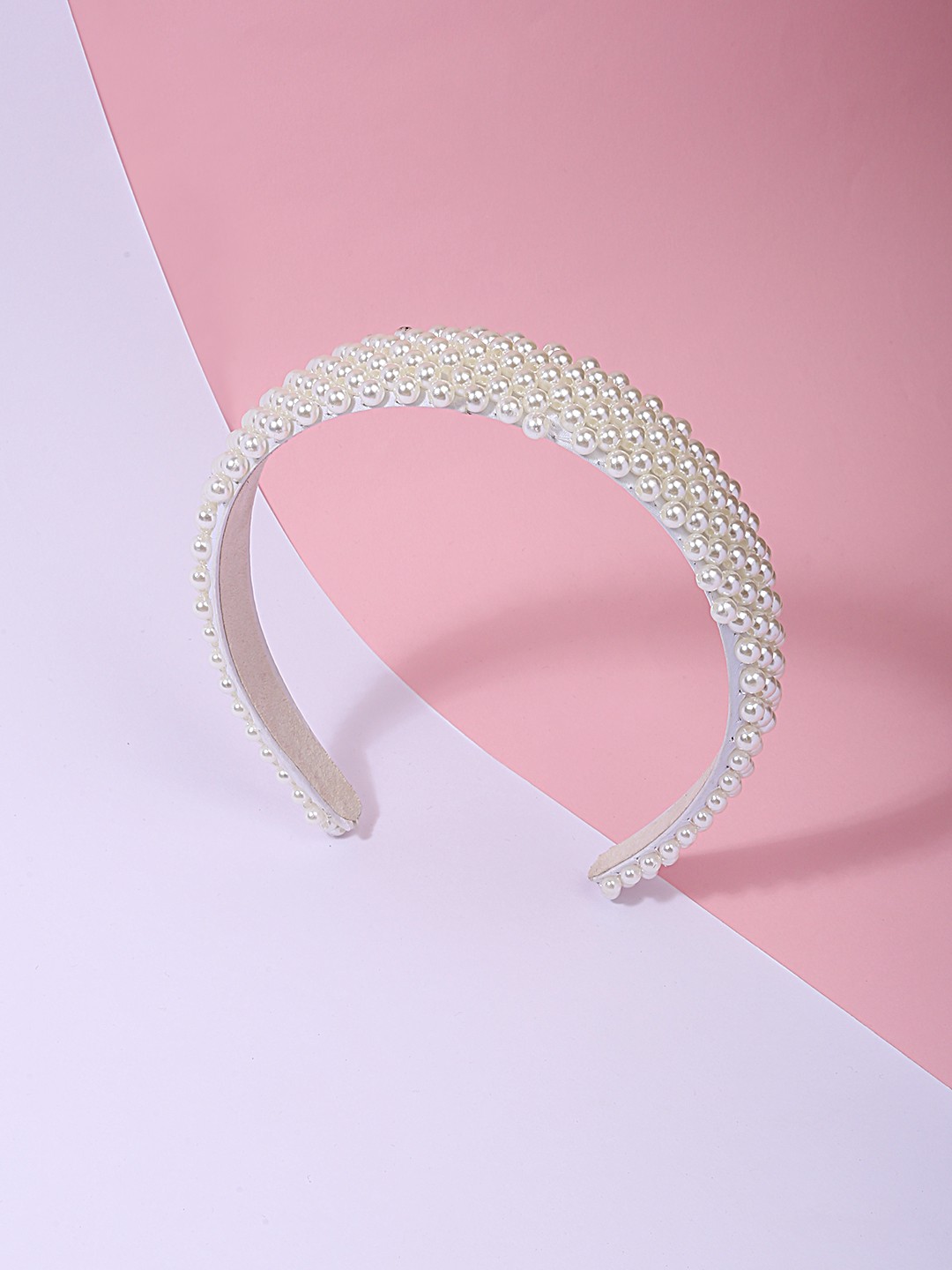 Pearl encrusted white hairband