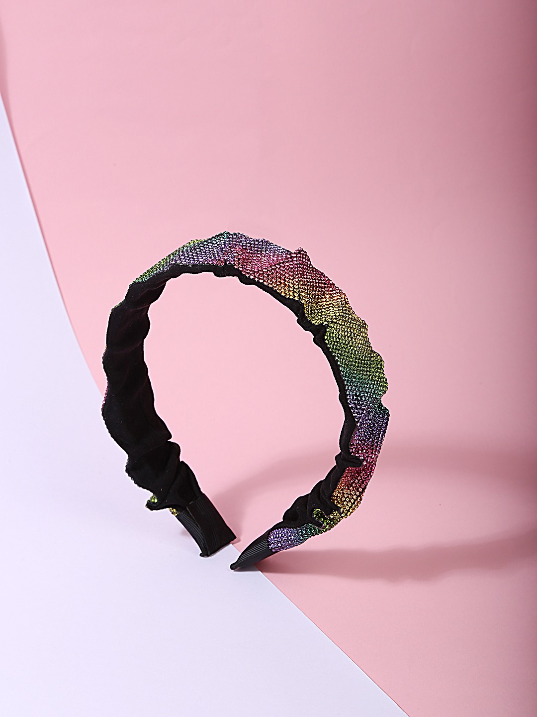 Rainbow sparkle stone encusted hair band